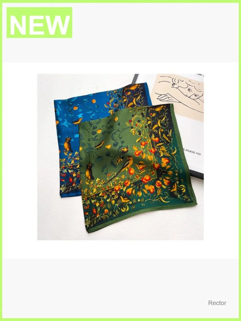 21x21in Mulberry Silk Scarf Lightweight Neckerchief Headscarf